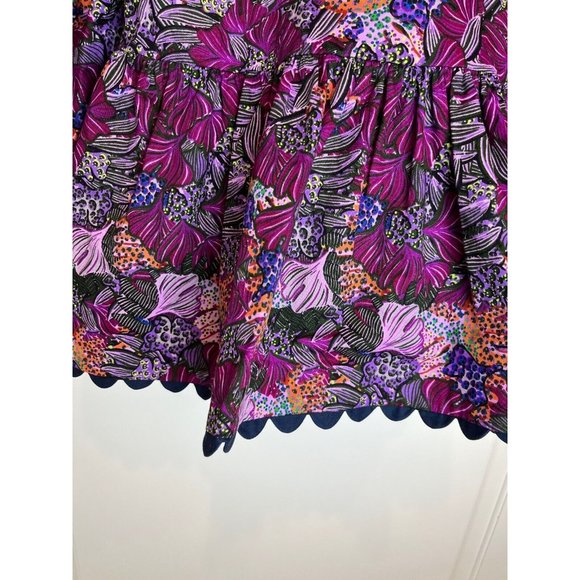 Floral V-Neck Puff Sleeve Blouse - Picture 10 of 11